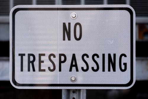 trespassing